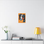 Comic Book Australian Shepherd Canvas — Bold Dog Wall Art