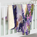 Beagle Watercolor Lavender Fields Throw Blanket | Premium Dog Art | Tritan