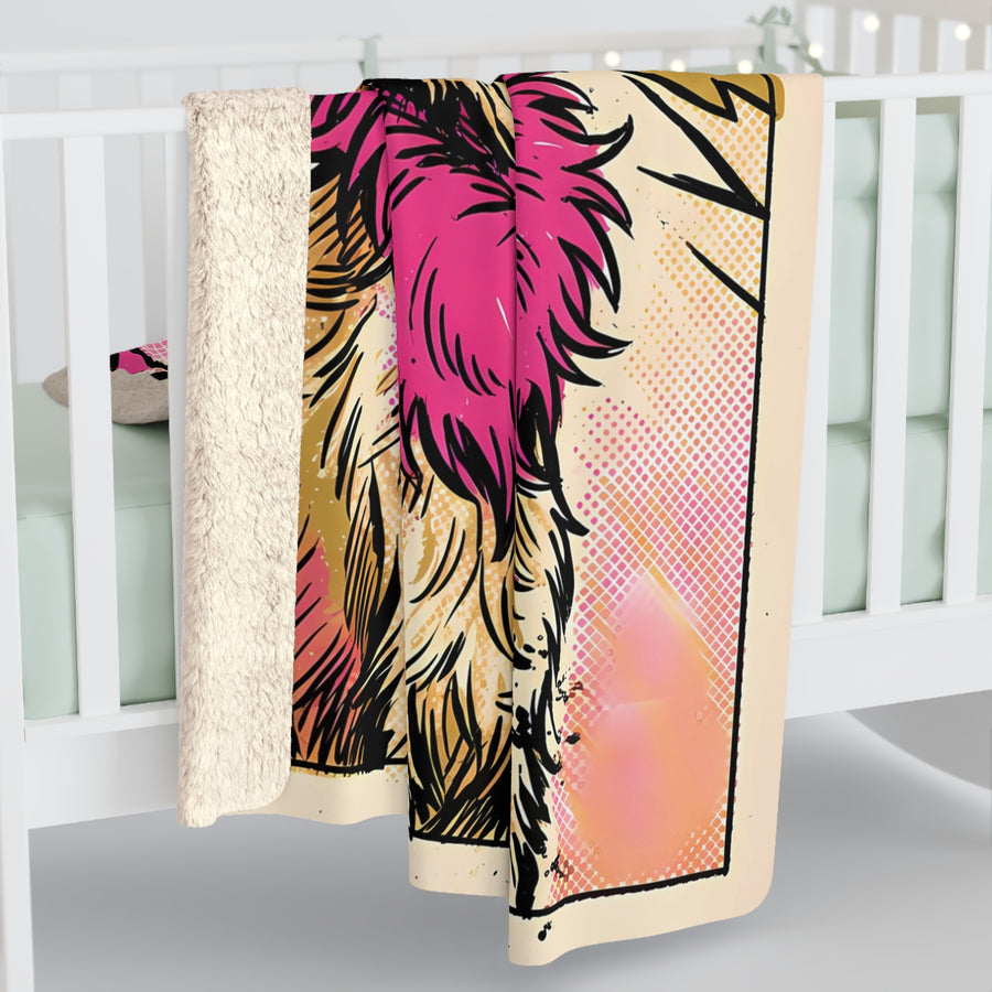 Havanese Comic Pop Art Throw Blanket | Premium Dog Art | Tritan