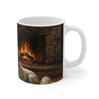 Acrylic Poodle - Winter Hearth | Ceramic Mug 11oz