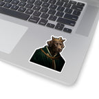 Labrador Retriever Kings & Queens Royal Portrait Sticker, Dog Portrait Vinyl Decal, Kiss-Cut Sticker, Labrador Retriever Lover Gift