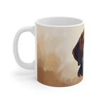 Beagle Low Poly Cool Jewel Ceramic Mug 11oz | Dog Lover Gift
