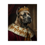 Cane Corso Kings & Queens Royal Portrait Matte Poster, Regal Dog Art Print, Cane Corso Lover Gift, Wall Art
