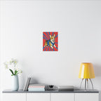 Pembroke Welsh Corgi Comic Pop Art Canvas - Bold Action Corgi Print for Retro Wall Decor