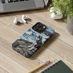Acrylic Gallery Print Siberian Husky - Coastal Cliffside | Tough Phone Case — view 11 of 28