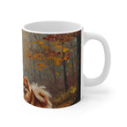 Acrylic Pomeranian - Autumn Woods | Ceramic Mug 11oz