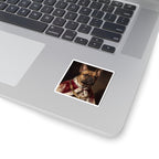 French Bulldog Kings & Queens Royal Portrait Sticker, Dog Portrait Vinyl Decal, Kiss-Cut Sticker, French Bulldog Lover Gift