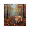 Acrylic Pomeranian - Autumn Woods | Kiss-Cut Stickers