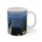 Acrylic Boston Terrier - Mountain Overlook | Ceramic Mug 11oz