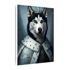 Siberian Husky Kings & Queens Royal Portrait Canvas Wall Art, Regal Dog Painting, Siberian Husky Lover Gift, Stretched Canvas