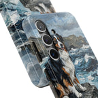 Australian Shepherd Acrylic Gallery Print Coastal Cliffside Phone Case | Premium Dog Prints | Tritan — view 26 of 28
