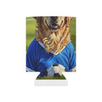Golden Retriever Oil Painting Soccer Portrait Can Cooler Gift for Dog Dad, Golden Mom Drinkware, Dog Lover Present, Pet Art Beer Cozy
