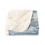 Acrylic Gallery Print Siberian Husky - Coastal Cliffside | Sherpa Fleece Blanket — view 7 of 9