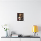 Golden Retriever Kings & Queens Royal Portrait Canvas Wall Art, Regal Dog Painting, Golden Retriever Lover Gift, Stretched Canvas