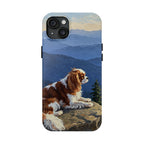 Acrylic Cavalier King Charles Spaniel - Mountain Overlook | Tough Phone Case
