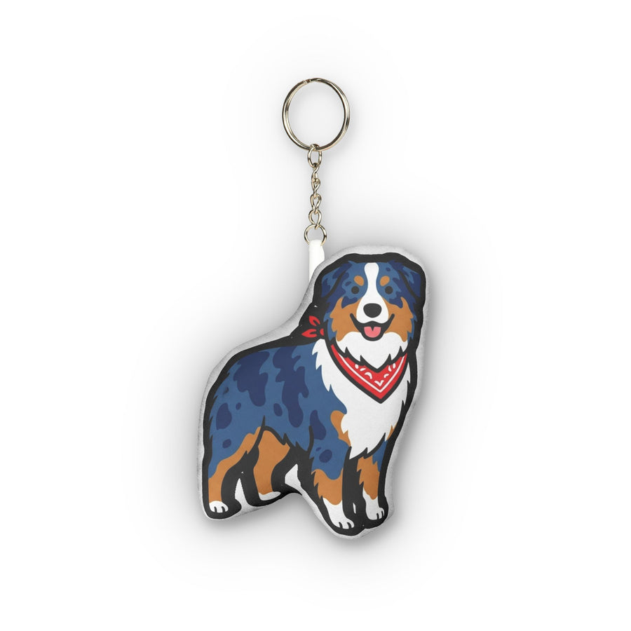 Pop Art Australian Shepherd Plush Keychain | Tritan