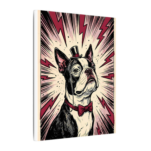 Gallery-wrapped canvas side profile showing the 0.75 inch depth