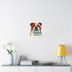 Comic Book English Bulldog Canvas — Bold Dog Wall Art