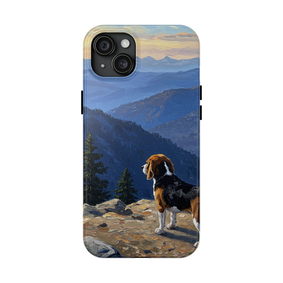 Acrylic Beagle - Mountain Overlook | Tough Phone Case