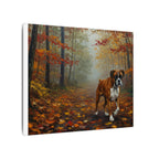 Boxer Dog Painting, Stretched Canvas Wall Art, Modern Pet Decor, Boxer Mom Dad Gift, Acrylic Dog Art Print