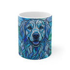 Golden Retriever Low Poly Cool Jewel Ceramic Mug 11oz | Dog Lover Gift