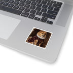 Pomeranian Renaissance Royal Portrait Sticker, Dog Portrait Vinyl Decal, Kiss-Cut Sticker, Pomeranian Lover Gift