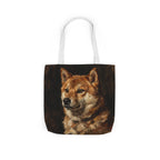 Shiba Inu Tote Bag | Painterly Dog Art Canvas Tote | Shiba Mom Gift | Dog Lover Market Bag | Pet Portrait Accessory