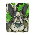 French Bulldog Cozy Set — 2-Piece Blanket + Mug Gift Set | Comic | Tritan