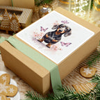 Dachshund Watercolor Butterfly Bloom Kiss-Cut Stickers | Premium Dog Prints | Tritan — view 10 of 12