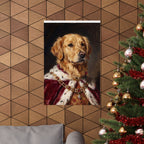 Golden Retriever Kings & Queens Royal Portrait Matte Poster, Regal Dog Art Print, Golden Retriever Lover Gift, Wall Art