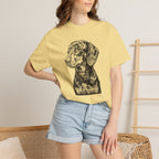 Dachshund Woodcut Art Shirt | Comfort Colors Tee