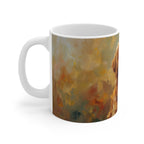 Acrylic-Style Golden Retriever - Amber | Ceramic Mug 11oz