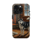 Acrylic Siberian Husky - Winter Hearth | Tough Phone Case