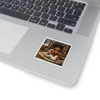 Acrylic Cavalier King Charles Spaniel - Winter Hearth | Kiss-Cut Stickers