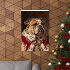 English Bulldog Kings & Queens Royal Portrait Matte Poster, Regal Dog Art Print, English Bulldog Lover Gift, Wall Art
