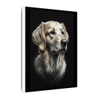 Golden Retriever Stained Glass Canvas Wall Art, Dog Lover Gift, Pet Portrait Print, Golden Retriever Art, Home Decor