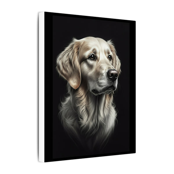 Golden Retriever Stained Glass Canvas Wall Art, Dog Lover Gift, Pet Portrait Print, Golden Retriever Art, Home Decor