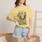 Golden Retriever Woodcut Shirt | Comfort Colors Dog Tee