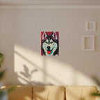 Pop Art Husky Canvas — Bold Dog Wall Art