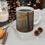 Acrylic Poodle - Autumn Woods | Ceramic Mug 11oz
