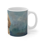Acrylic Painting Poodle - Coastal Cliffside | Ceramic Mug 11oz