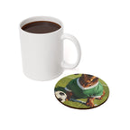 Dachshund Soccer Player Coaster | Oil Painting Dog Art | Wiener Dog Gift | Pet Portrait Decor