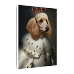 Poodle Kings & Queens Royal Portrait Canvas Wall Art, Regal Dog Painting, Poodle Lover Gift, Stretched Canvas