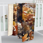 Poodle Watercolor Autumn Path Throw Blanket | Premium Dog Art | Tritan