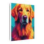 Golden Retriever Pop Art Canvas Print, Dog Wall Art Decor, Golden Mom Gift, Pet Portrait Art, Modern Dog Lover Gift Idea
