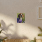 Beagle Soccer Portrait Oil Painting Canvas Print, Dog Wall Art Decor, Pet Lover Gift
