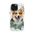 Corgi Watercolor Botanical Wreath Phone Case | Premium Dog Prints | Tritan — view 8 of 28