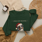 Australian Shepherd Tree Helper Christmas Sweatshirt, view 4