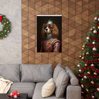 Cavalier King Charles Spaniel Medieval Knight Portrait Matte Poster, Regal Dog Art Print, Cavalier King Charles Spaniel Lover Gift, Wall Art