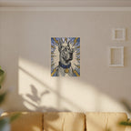 Great Dane Comic Art Canvas Print - Dynamic Pop Art Dog Wall Decor with Retro Halftone Style